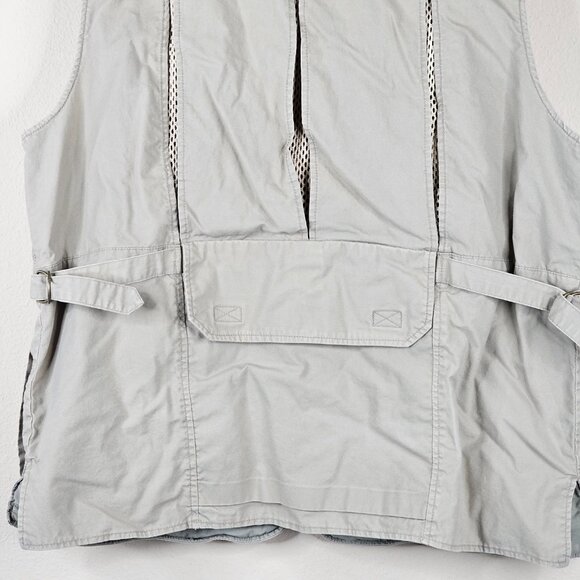 Cabelas Safari Vest Mens Large Beige Multi Pocket Fishing Hunting - Picture 5 of 16